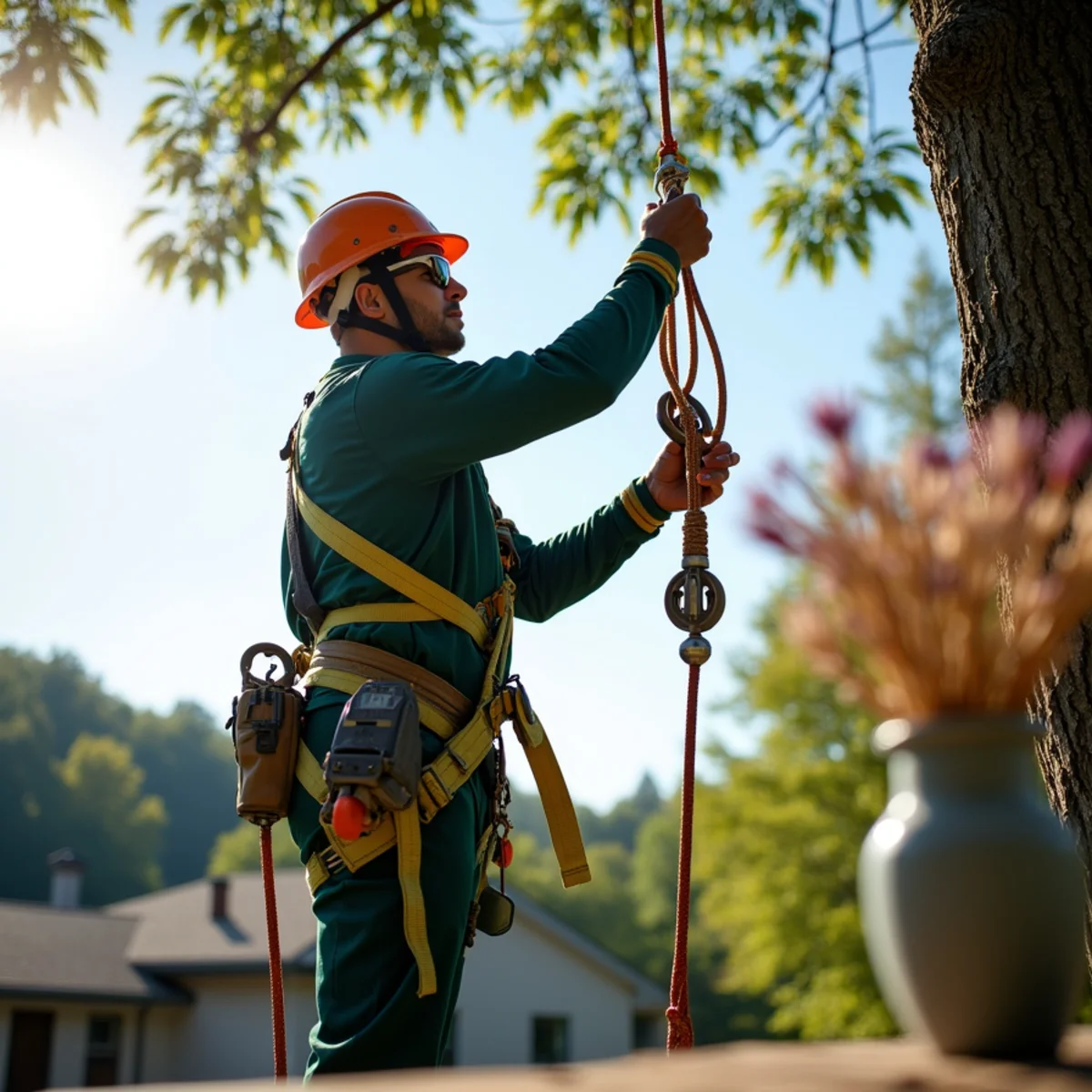 Specialized arboricultural equipment and methods for Fall Tree Care Checklist for Burke County Homeowners