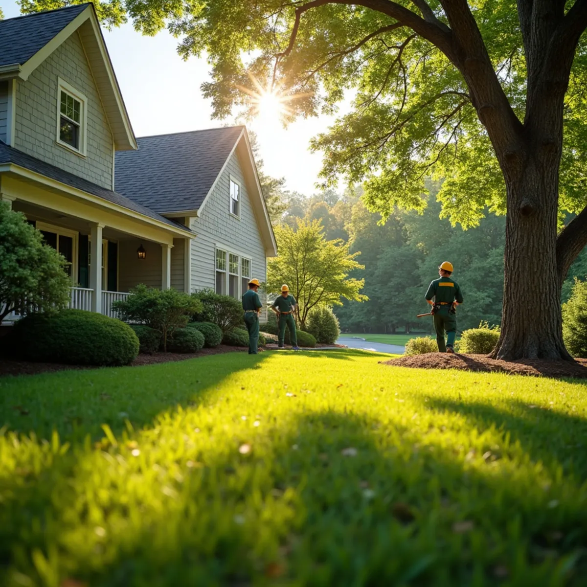 Pristine property condition and healthy trees following Hickory's Older Neighborhoods: Big Trees on Small Lots