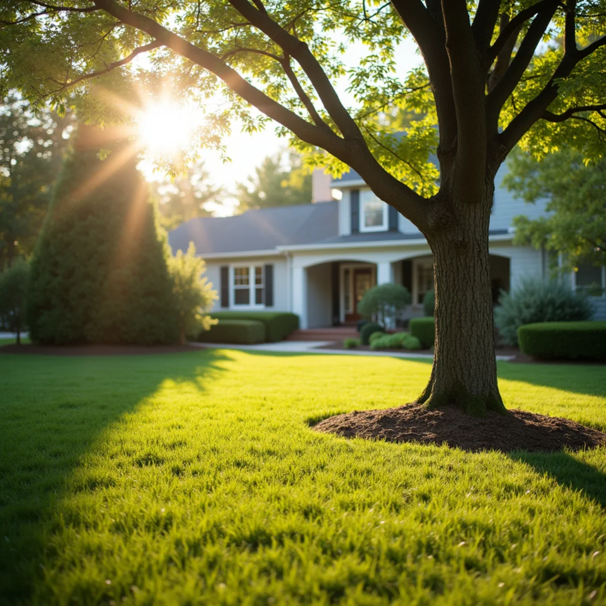 Pristine property condition and healthy trees following What to Do When a Tree Falls on Your House in Burke County