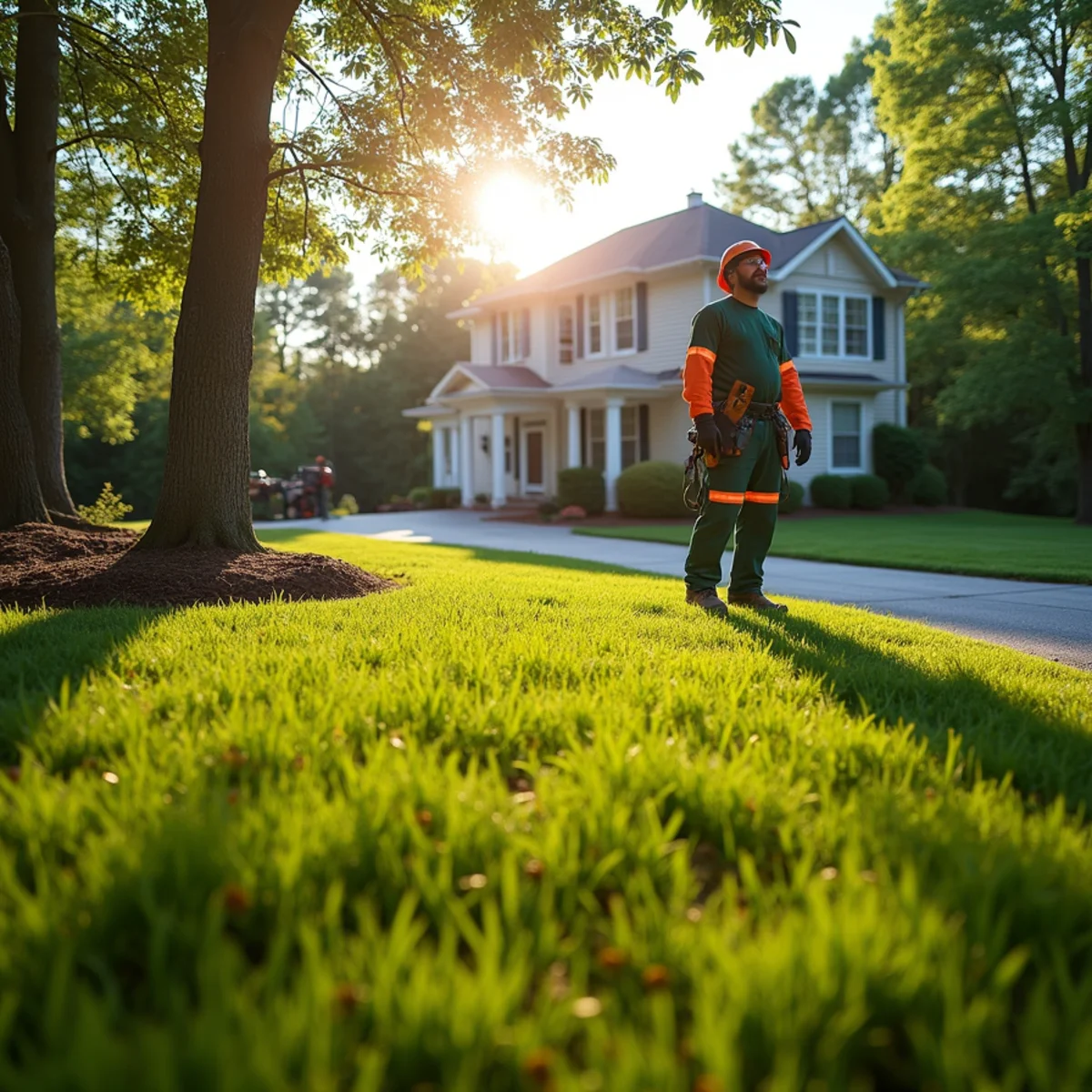 Immaculate yard condition and finished results after Emergency Tree Service