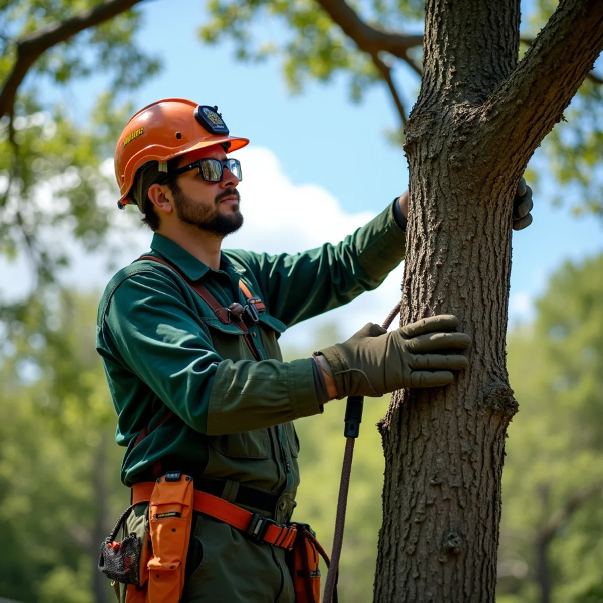 Structural tree pruning to prevent storm damage in Nebo, NC