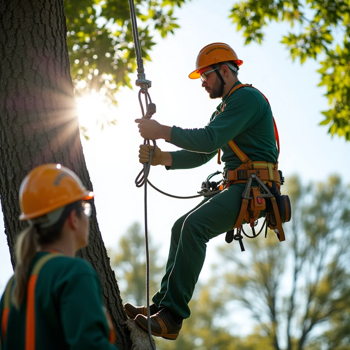 Precision technical rope rigging and lowering for Tree Risk Assessment