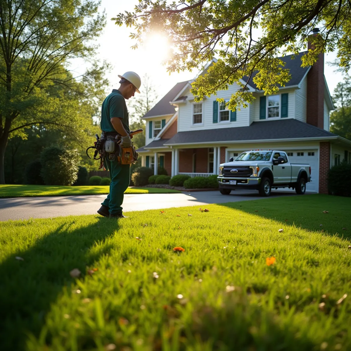 Immaculate yard condition and finished results after Tree Health Care