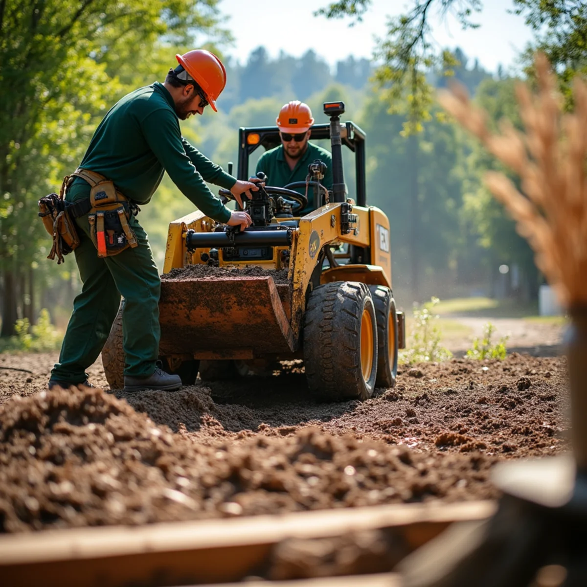 Professional commercial equipment in action for Hazardous Tree Removal