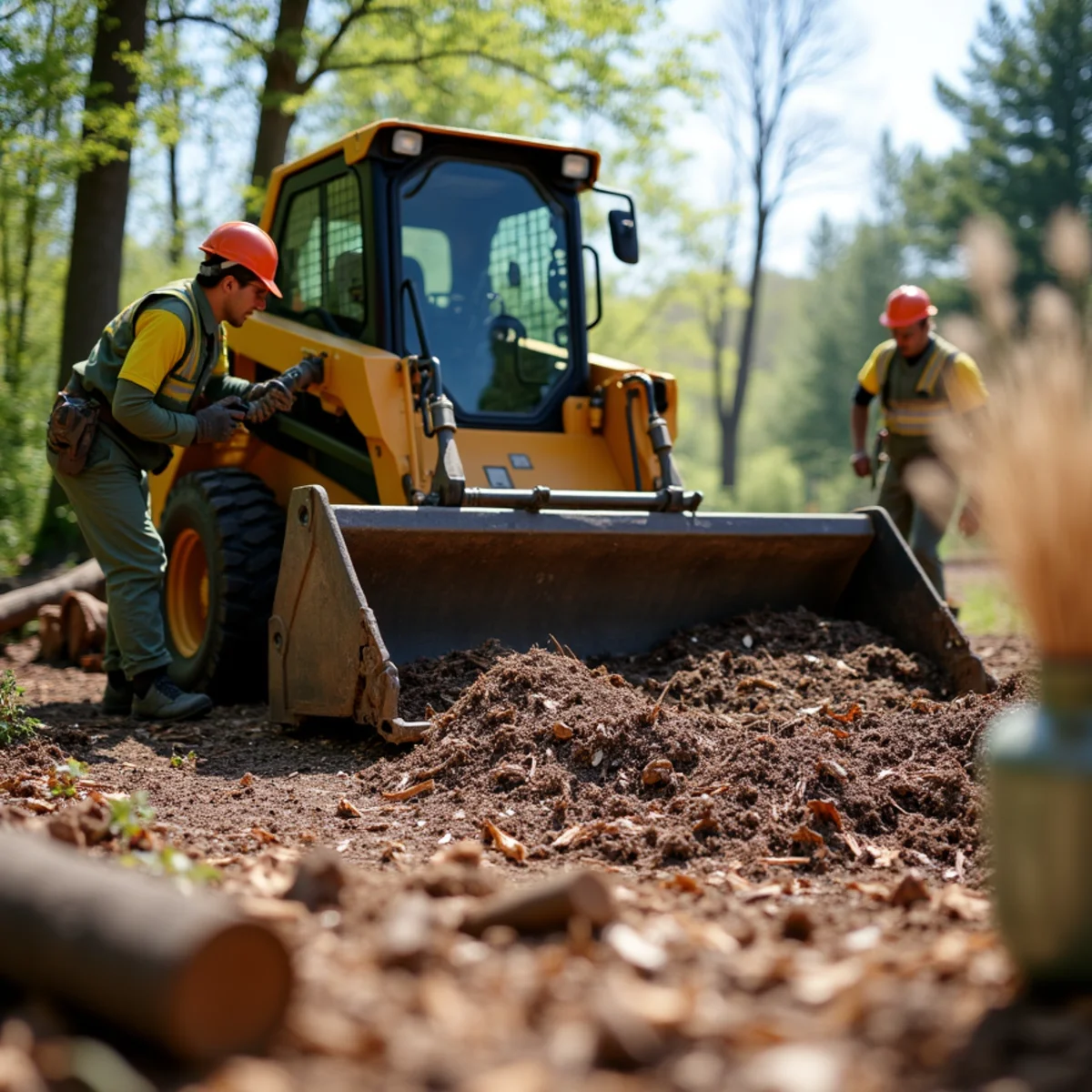 Professional commercial equipment in action for Tree Debris Removal